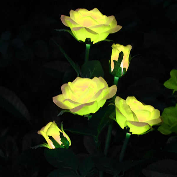 Decorative Solar Powered Garden Flower Lamps