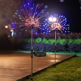 Waterproof Solar Powered Fireworks Shaped Garden lights