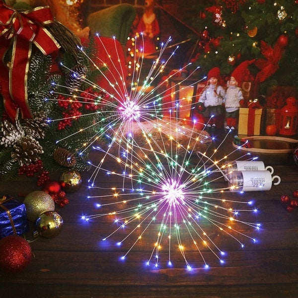 Waterproof 180 LED Fireworks Shaped Garden Lamps