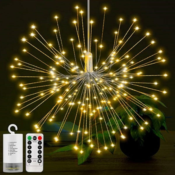 Waterproof 180 LED Fireworks Shaped Garden Lamps