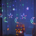 Moon & Star Shaped Decorative Christmas Lights