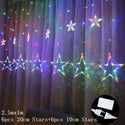 Moon & Star Shaped Decorative Christmas Lights