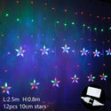 Moon & Star Shaped Decorative Christmas Lights