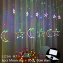 Moon & Star Shaped Decorative Christmas Lights