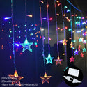 Moon & Star Shaped Decorative Christmas Lights