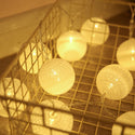 Cotton Ball Garland Fairy Lights