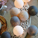 Cotton Ball Garland Fairy Lights