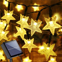 Solar Powered Star Shaped Fairy Twinkle Lights Set